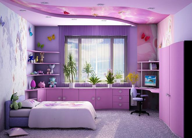 цветовая гамма для детской комнаты девочки
