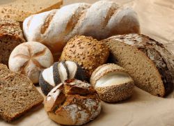 bílé složení chleba