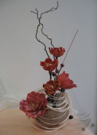 Състав на сухи цветя във ваза1