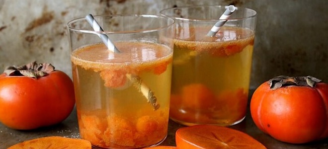 Compote od persimmon in jabolka - recept