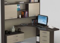 ъглово бюро с добавка и шкафове 3