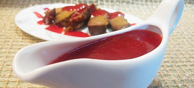 Cowberry omako z ingverjem za meso - recept