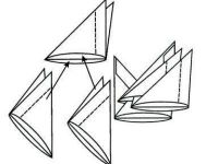 řemesla z modifikací origami jsou snadné 7