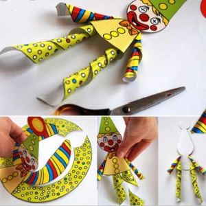 clown paper craft 2