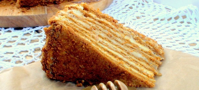 медена торта са кремом од наранџе