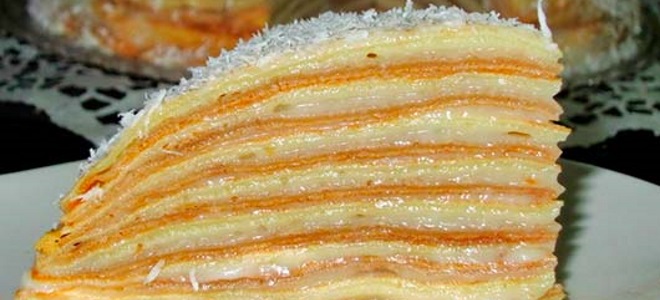 Палачинка торта са кремом од маслаца