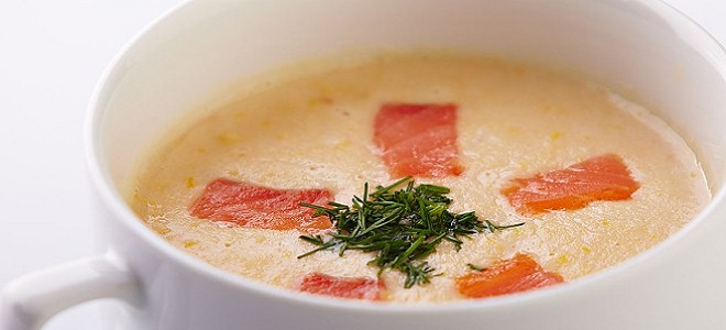 Супе од лососа са кремом
