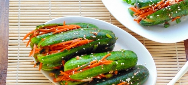 леко осолена краставица на корейски