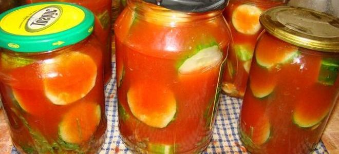 краставици в доматен сок без оцет