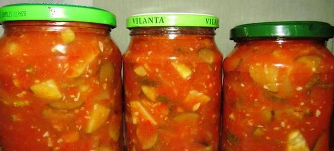 Koreańskie ogórki na zimę w pomidorach
