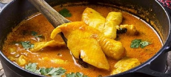 ribji curry recept