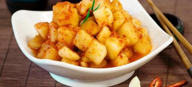 Daikon kimchi корейски рецепта