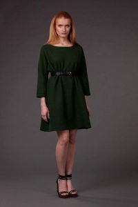 рокля тъмно зелено 1