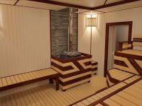 Uređivanje parne sobe u sauni 2