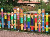 dekorativní dřevěný plot 1