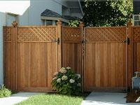 dekorativní dřevěný plot 4