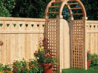 dekorativní dřevěný plot 8