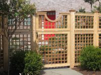 декоративна дървена ограда 9