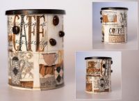 Decoupage coffee cans12