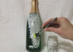 Decoupage novoletnih steklenic19