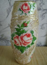 Vázy s destičkami s ubrousky 1