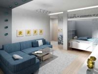 Дизайн на едностаен апартамент с ниша9