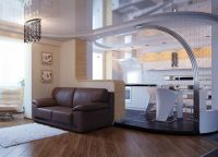 Design kuchyně v kombinaci s obývacím pokojem 3
