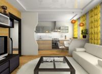 Návrh kuchyně v kombinaci s obývacím pokojem 9