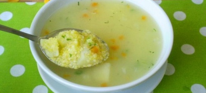 супа с царевица грис рецепта