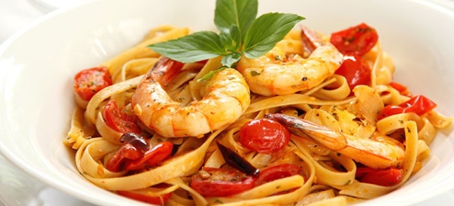 tjestenina s receptom od škampa