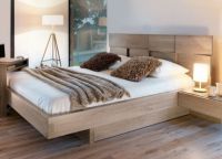 Двойно дървено легло2