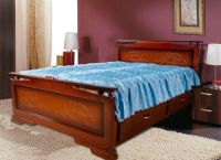Podwójne drewniane łóżko5
