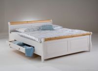 Двойно дървено легло6