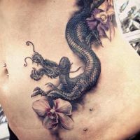 dívka s drakem tetování8