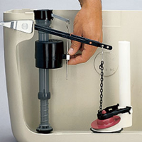 drenážní mechanismy pro toaletní misku
