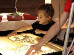 rysowanie piasku dla dzieci