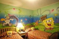 rysunki w pokoju dziecinnym na ścianie3