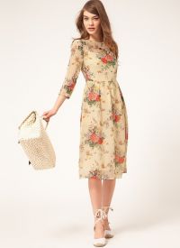 modne haljine s cvjetnim tiskom 1