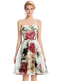 Sukienki z kwiatowym nadrukiem 2016 2