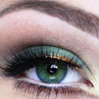 piękny lekki makijaż dla zielonych oczu 2