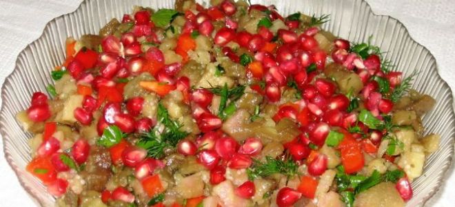 Gruzińska sałatka z bakłażanem i pomidorami