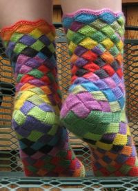 Ентерлац 3 плетене чарапе