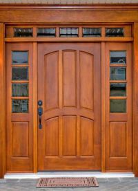 Drewniane drzwi wejściowe1