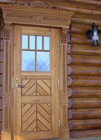 Дървени входни врати3
