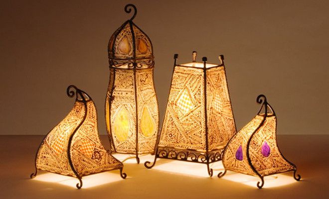 Etno stilu svjetiljke