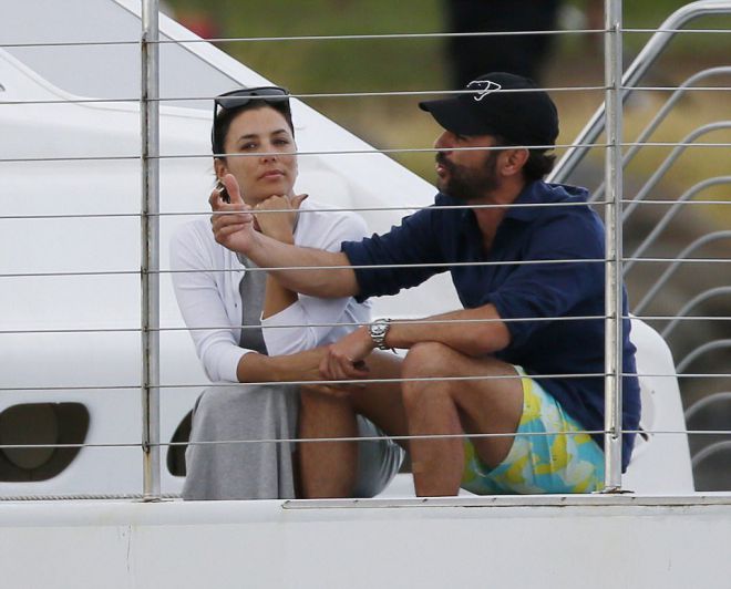 Ева Лонгория и Хосе Антонио Бастон отдыхают на яхте