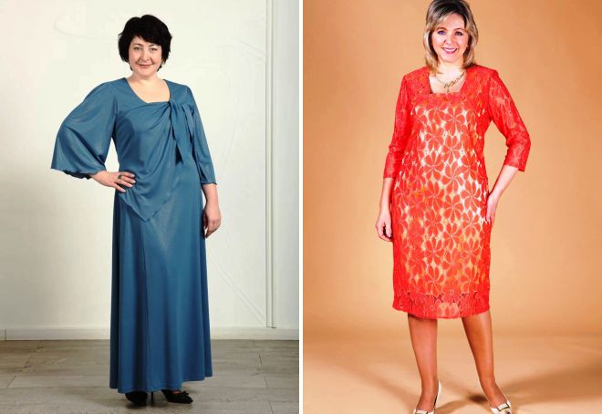 elegantní večerní šaty pro obézní ženy