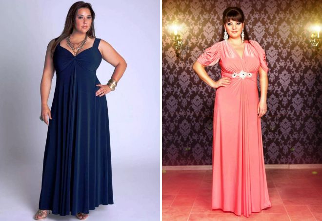 večerní šaty pro obézní ženy s břichem