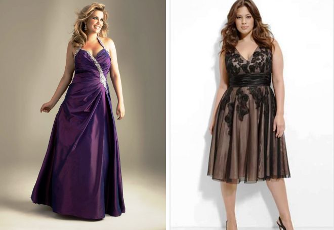 stylowe suknie wieczorowe dla otyłych kobiet