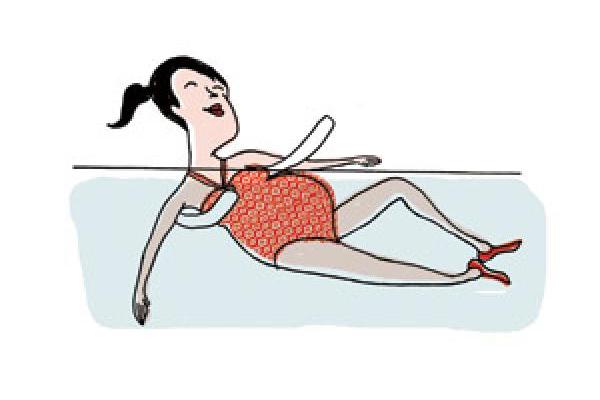 Ćwiczenia dla kobiet w ciąży w basenie 1